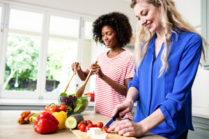 Prep food with a friend