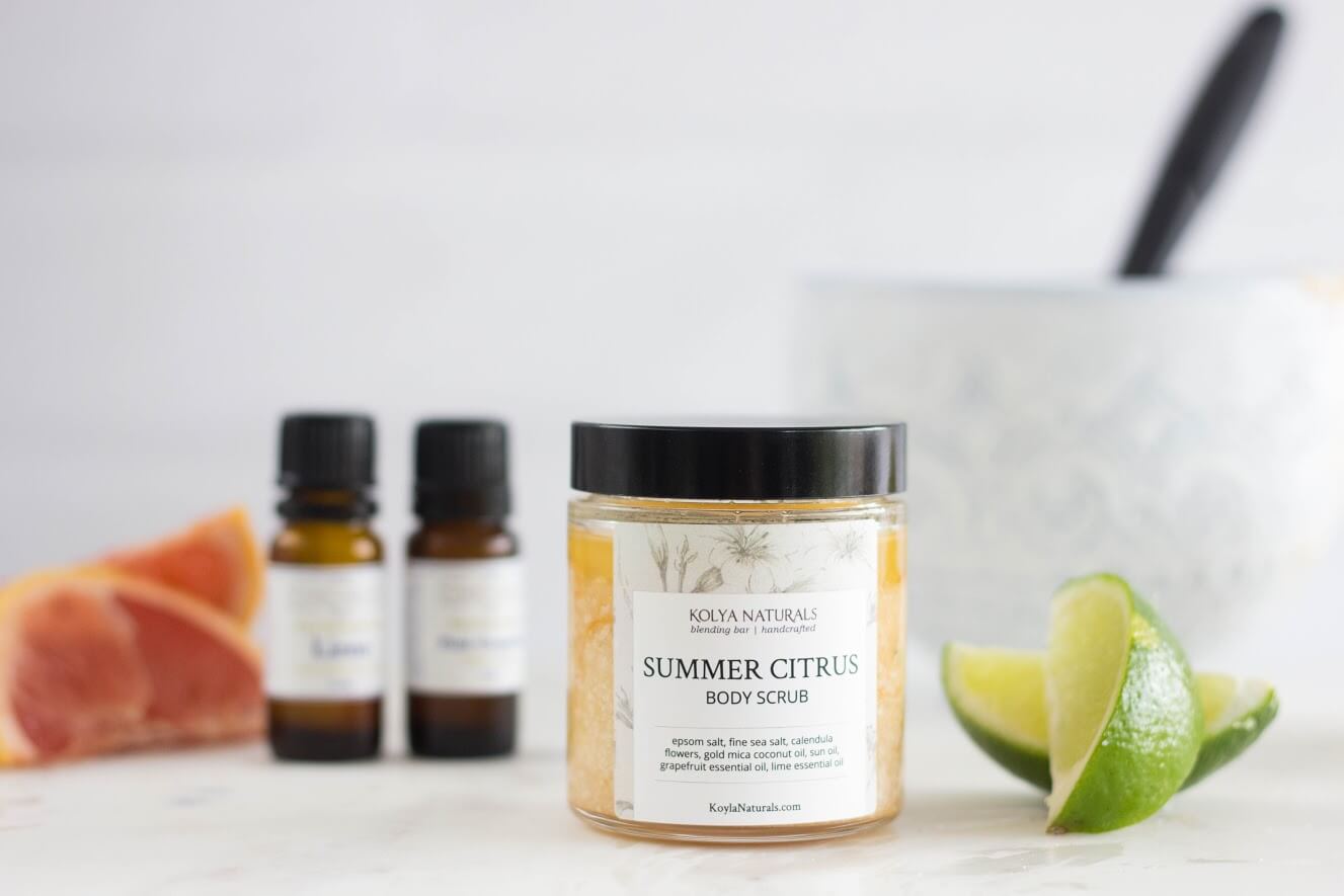 Summer Citrus DIY Body Scrub