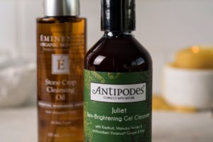 Eminence Organics Stone Crop Cleansing Oil and Antipodes Juliet Skin-Brightening Gel Cleanser