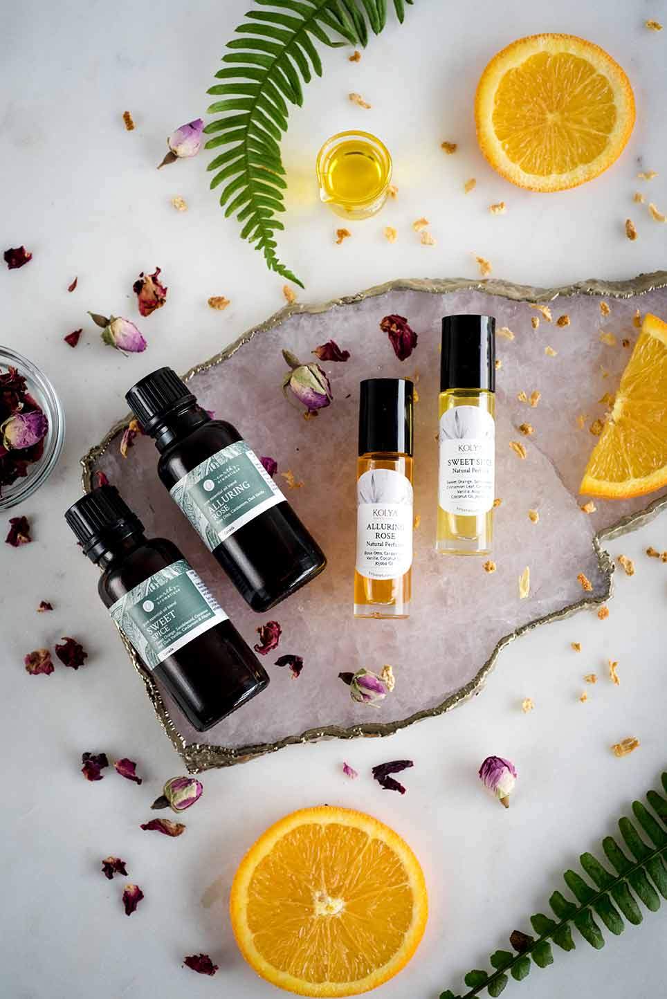 DIY Natural Perfumes – Sweet Spice or Alluring Rose | Kolya Naturals, Canada DIY Natural Perfumes - Sweet Spice or Alluring Rose | Kolya Naturals, Canada